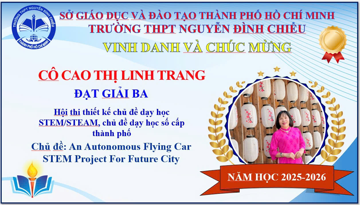 🌻🌻TUYÊN DƯƠNG GIÁO VIÊN ĐẠT THÀNH TÍCH CAO TẠI HỘI THI THIẾT KẾ CHỦ ĐỀ DẠY HỌC STEM/STEAM, CHỦ ĐỀ DẠY HỌC SỐ CẤP THÀNH PHỐ, NĂM HỌC 2025 -2026.🌻🌻